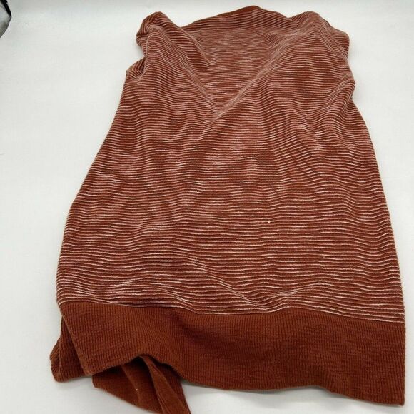 Madewell Summer Ryder Stripe Cardigan Open Front Long Line Rusty Torch XS - Picture 4 of 4